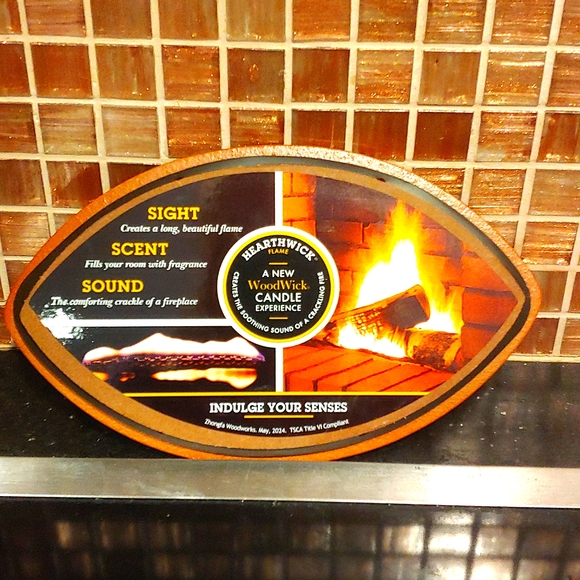 WoodWick Ellipse Candle in Neutral Colors. - Picture 3 of 4